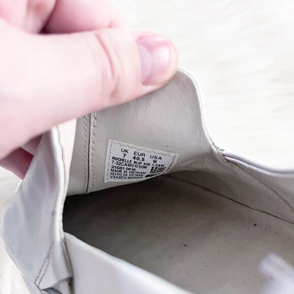 Lacoste Rochelle White Leather Slip On Sneaker - Picture 7 of 8